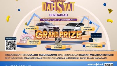 MotionBank Menggelar Tabungan Dahsyat dengan Banyak Hadiah Menarik untuk Para Nasabah Setianya