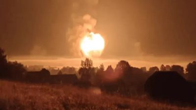 Gudang Senjata Rusia di Ukraina Dihantam Ledakan Sebesar Gempa, Mengerikan!
