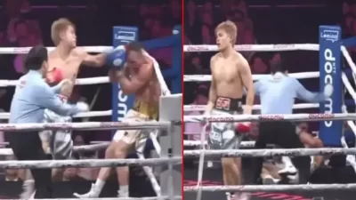 Fans Marah karena Wasit Tak Cepat Menyudahi Pertarungan Petinju Australia Lawan Jin