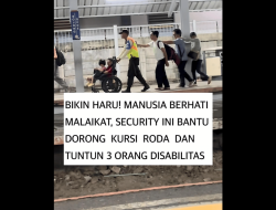 Manusia Berhati Malaikat, Security Ini Bantu 4 Orang Disabilitas