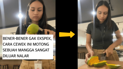 VIRAL! Cara Memotong Buah Mangga Ala Gen-Z Ini Diluar Nalar