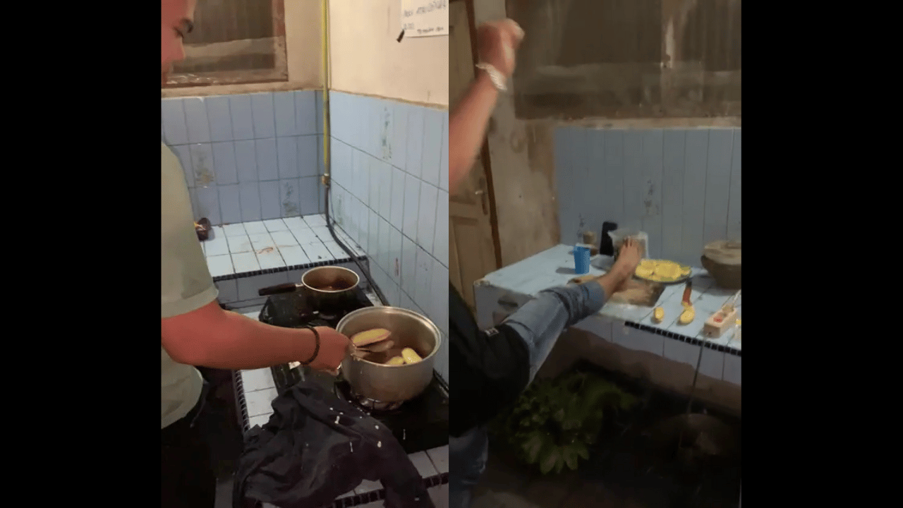 VIRAL! Tingkah Laku Kocak Mahasiswa Membuat Hidangan Pisang 'Peppe'