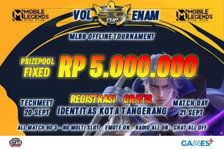 "SRD CUP VOL 6: Kompetisi Mobile Legends Seru di Tangerang yang Dibanjiri GAMES+ Arcade!"