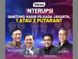 INTERUPSI dan Pilkada Jakarta: Siapa yang Menang? Bremana Tenaya, Nadya Valerie, Chico Hakim, dan Andi Mallarangeng Akan Bicarakan Semuanya, Jam 8 Malam di iNews