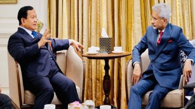 Momen Prabowo Terima Kunjungan Kehormatan Menlu India pada New Delhi