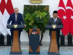 Prabowo juga Erdogan Sepakat Solusi Dua Negara untuk Kedamaian Palestina-Israel