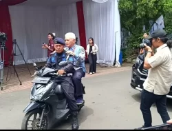 Tiba dalam Hambalang, Menteri Kabinet kemudian Elite Parpol Dibonceng Motor Menuju Kediaman Prabowo