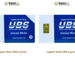 Harga Emas Pegadaian Naik: Antam, UBS, Galeri 24 Kamis 25 Desember 2025