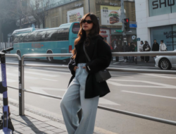 Audi Marissa Tampil Modis di Salju Korea