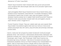 Tokoh Penyebar Agama Islam di Jawa: Soal TKA SKI Kelas 9 SMP
