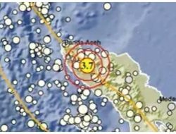 Gempa Bumi Guncang Aceh, Gempa Baru Terjadi Pukul Sore di Kedalaman 5 KM