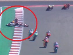 Kecelakaan keras Veda Ega Pratama di Moto3 Amerika 2026, ini kronologinya