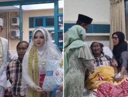 Pengantin dinikahkan di rumah sakit oleh KUA Tapin Utara