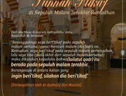 Arti Itikaf di Ramadan 2026, Amalan Sunnah di 10 Malam Terakhir yang Penuh Keutamaan