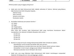 20 Soal Asesmen SKI Kelas 6 MI 2026 dengan Kunci Jawaban