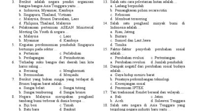 Soal Ujian IPS Kelas 9 dan Jawaban: Perkembangan Ekonomi hingga Kerja Sama Global